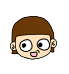 short hair and crazy girl（個別スタンプ：35）