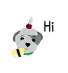 Khaiwhan a little dog ver.English（個別スタンプ：1）