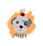 Khaiwhan a little dog ver.English（個別スタンプ：7）