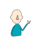 me and nose（個別スタンプ：35）
