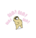 Mochi the pug from 157ofgemma（個別スタンプ：16）