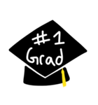 Graduation Hat - I love cute grad emoji（個別スタンプ：4）