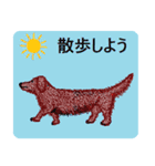 ダックスフンドによる24の会話（個別スタンプ：14）
