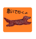 ダックスフンドによる24の会話（個別スタンプ：15）