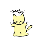 黄色い猫san（個別スタンプ：4）