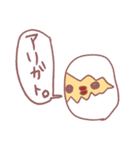ひび割れたまごさん（個別スタンプ：3）