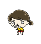 Cute Silly girl（個別スタンプ：3）