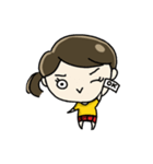 Cute Silly girl（個別スタンプ：8）