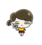 Cute Silly girl（個別スタンプ：9）