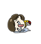Cute Silly girl（個別スタンプ：15）