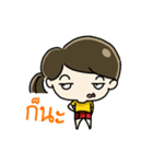 Cute Silly girl（個別スタンプ：16）