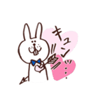 彼氏面うさぎ（個別スタンプ：7）