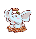 Forest life of elephant baby（個別スタンプ：19）