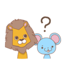 らいおんくんとネズミくん（個別スタンプ：14）