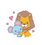 らいおんくんとネズミくん（個別スタンプ：27）