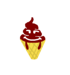 チョコアイス ソフトクリームの妖精（個別スタンプ：13）
