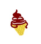 チョコアイス ソフトクリームの妖精（個別スタンプ：14）