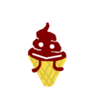 チョコアイス ソフトクリームの妖精（個別スタンプ：17）