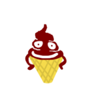 チョコアイス ソフトクリームの妖精（個別スタンプ：21）