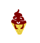 チョコアイス ソフトクリームの妖精（個別スタンプ：29）