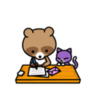 ラクラクーンのゆったりした田舎の生活（個別スタンプ：8）
