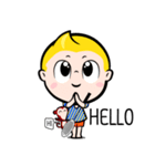 Rak Monkey Badminton (ENG)（個別スタンプ：1）