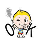 Rak Monkey Badminton (ENG)（個別スタンプ：6）