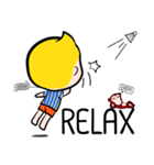 Rak Monkey Badminton (ENG)（個別スタンプ：7）
