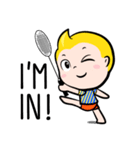 Rak Monkey Badminton (ENG)（個別スタンプ：9）