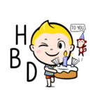 Rak Monkey Badminton (ENG)（個別スタンプ：17）