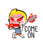 Rak Monkey Badminton (ENG)（個別スタンプ：21）