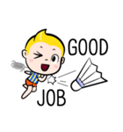 Rak Monkey Badminton (ENG)（個別スタンプ：22）