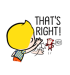 Rak Monkey Badminton (ENG)（個別スタンプ：26）