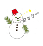 可愛いい雪だるま（個別スタンプ：8）