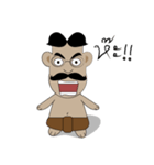 Ancient Thai man with mustache（個別スタンプ：15）