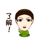 drink tea woman-02（個別スタンプ：5）