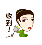 drink tea woman-02（個別スタンプ：38）
