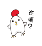 Hello ！ The white chicken（個別スタンプ：1）