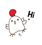 Hello ！ The white chicken（個別スタンプ：3）