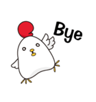 Hello ！ The white chicken（個別スタンプ：5）
