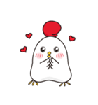 Hello ！ The white chicken（個別スタンプ：21）
