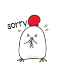 Hello ！ The white chicken（個別スタンプ：31）