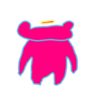 素直なピンクマさん（個別スタンプ：16）
