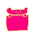 素直なピンクマさん（個別スタンプ：24）