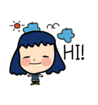 Roundcheeks girl（個別スタンプ：1）