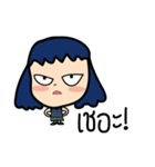 Roundcheeks girl（個別スタンプ：14）