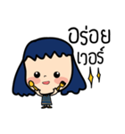 Roundcheeks girl（個別スタンプ：28）