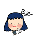 Roundcheeks girl（個別スタンプ：30）