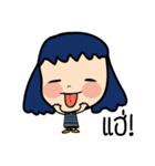 Roundcheeks girl（個別スタンプ：36）