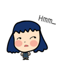 Roundcheeks Girl Eng Version（個別スタンプ：4）